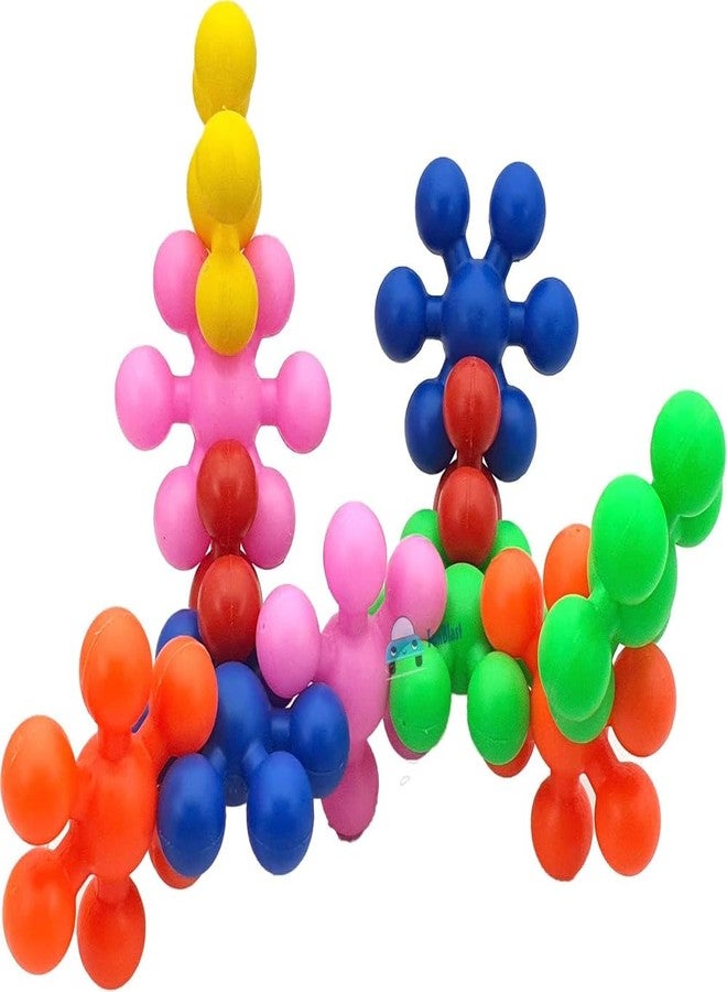 ShinyCharm Montessori Star Interlocking Blocks Toy | Colorful STEM Building Blocks for Toddlers | Educational Toys for 2 Year & Above | Safe & Durable Construction Play Set - Image 1